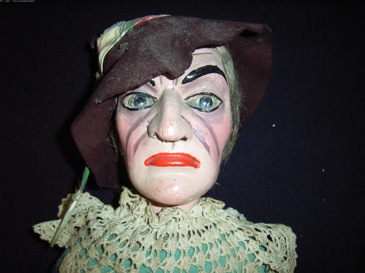 Particolare del volto prima del restauro